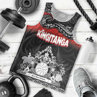 Personalised Maori King Movement Men Tank Top Te Paki-o-Matariki with Silver Ferns and Polynesian Art Tattoo LT03 - Polynesian Pride