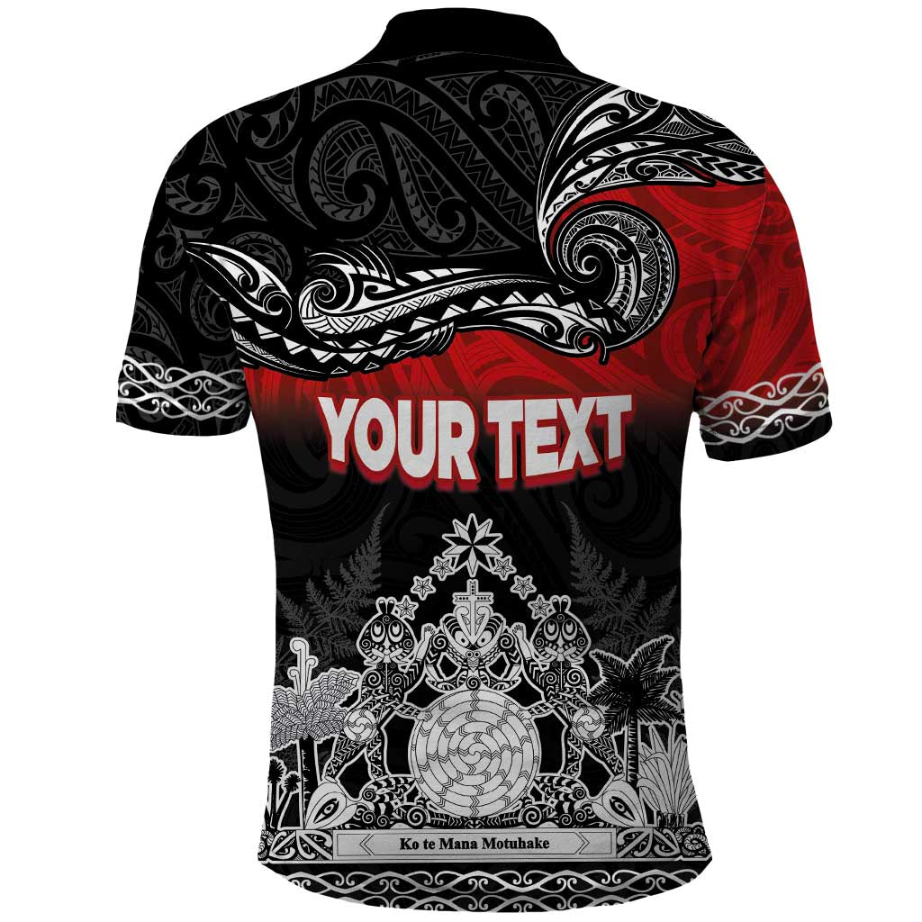 Personalised Maori King Movement Polo Shirt Te Paki-o-Matariki with Silver Ferns and Polynesian Art Tattoo LT03 - Polynesian Pride
