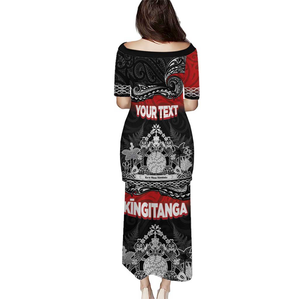 Personalised Maori King Movement Puletasi Te Paki-o-Matariki with Silver Ferns and Polynesian Art Tattoo LT03 - Polynesian Pride