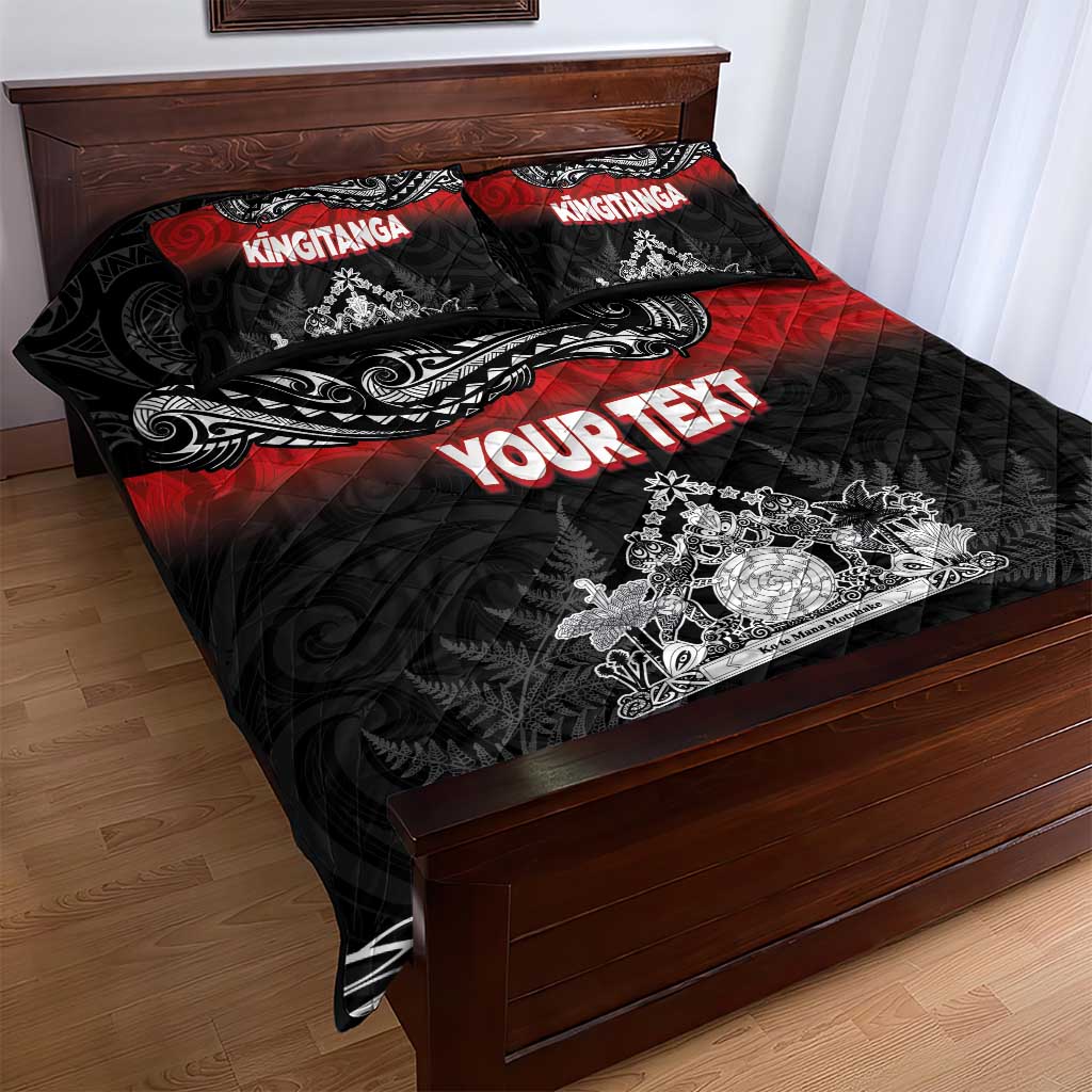 Personalised Maori King Movement Quilt Bed Set Te Paki-o-Matariki with Silver Ferns and Polynesian Art Tattoo LT03 - Polynesian Pride