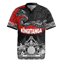 Personalised Maori King Movement Rugby Jersey Te Paki-o-Matariki with Silver Ferns and Polynesian Art Tattoo LT03 Red - Polynesian Pride