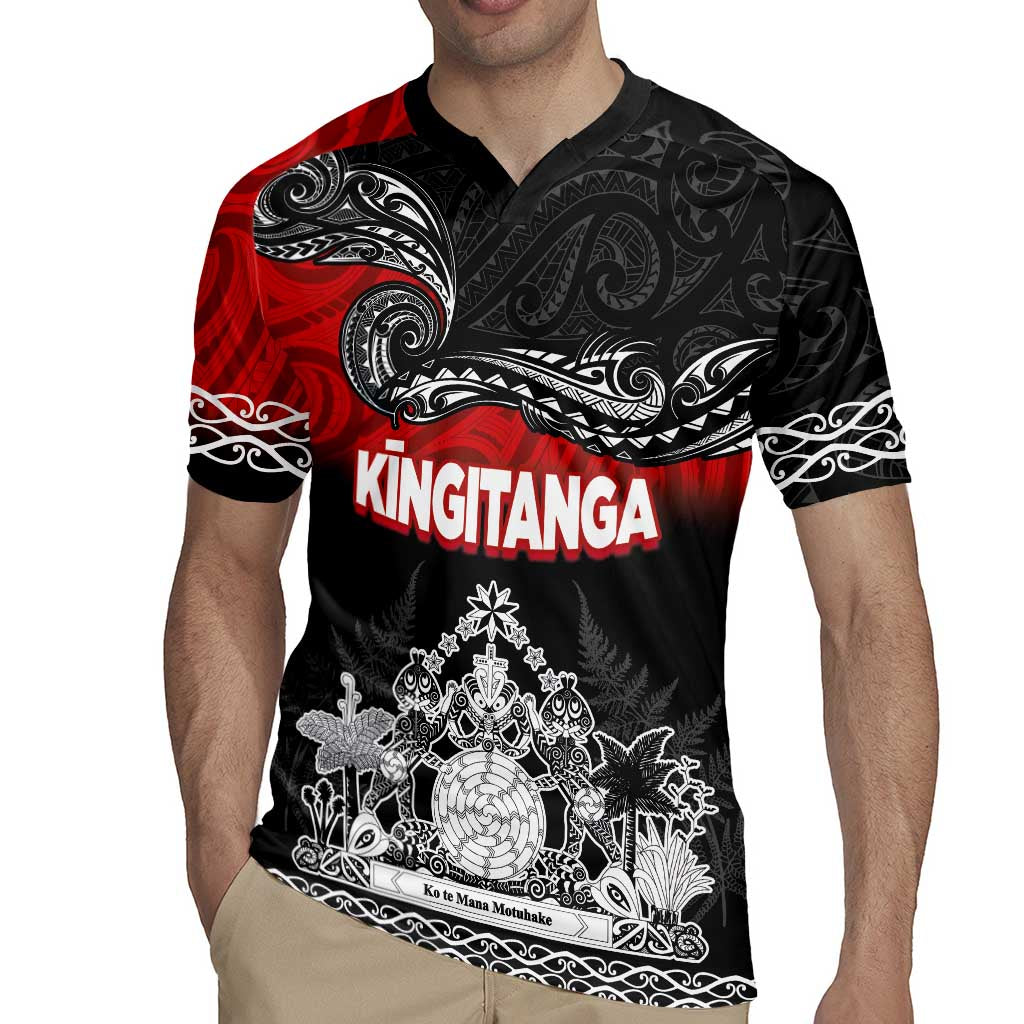 Personalised Maori King Movement Rugby Jersey Te Paki-o-Matariki with Silver Ferns and Polynesian Art Tattoo LT03 - Polynesian Pride