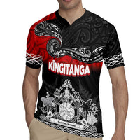 Personalised Maori King Movement Rugby Jersey Te Paki-o-Matariki with Silver Ferns and Polynesian Art Tattoo LT03 - Polynesian Pride