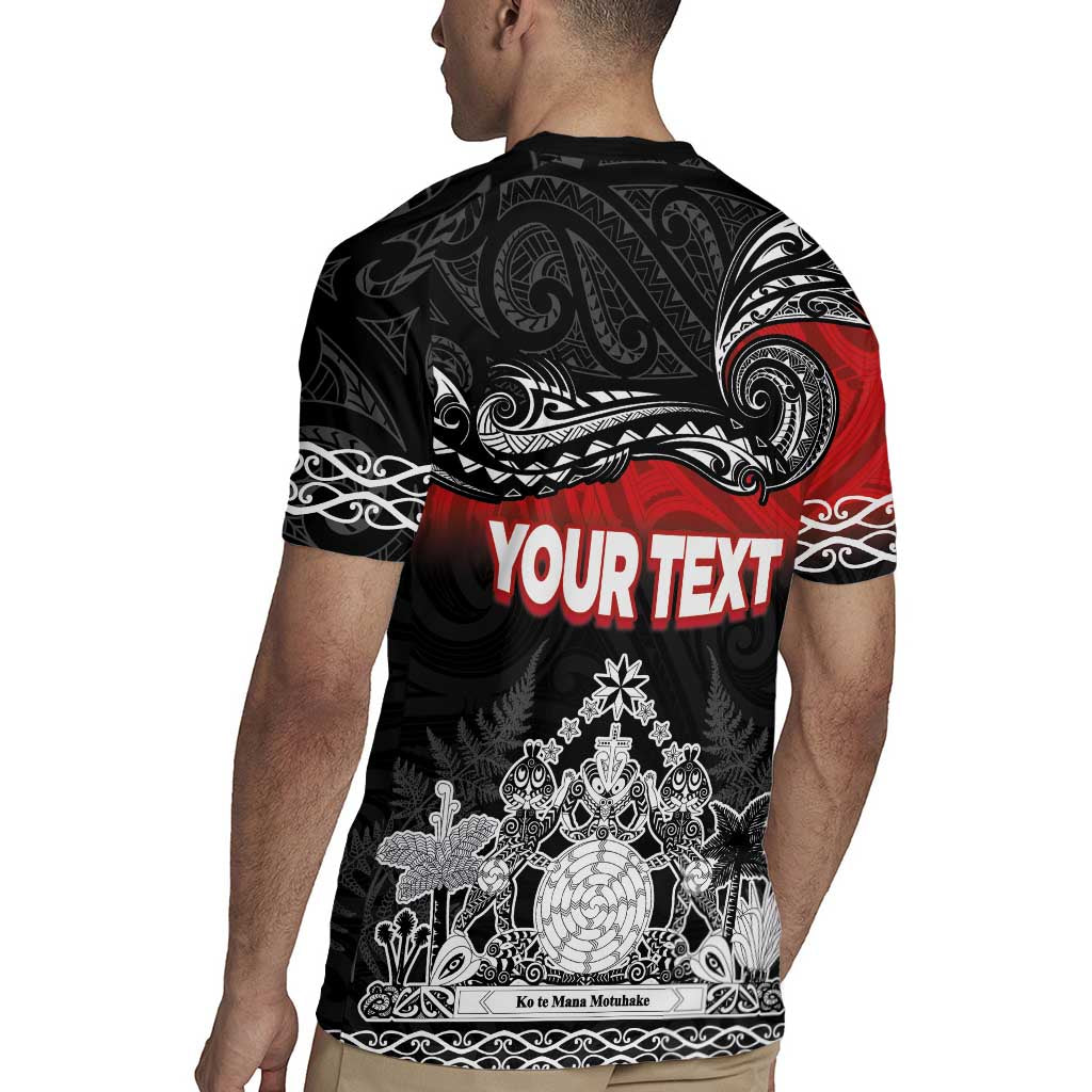 Personalised Maori King Movement Rugby Jersey Te Paki-o-Matariki with Silver Ferns and Polynesian Art Tattoo LT03 - Polynesian Pride