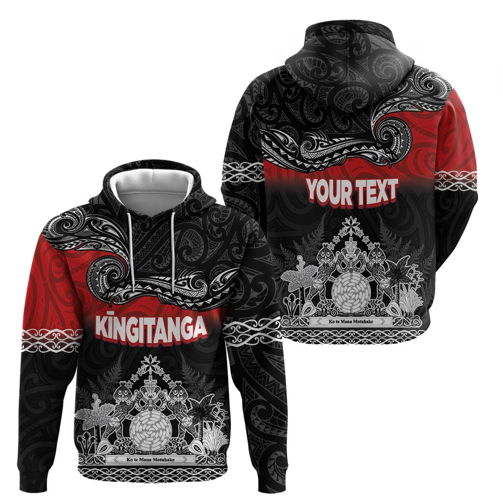 Personalised Maori King Movement Zip Hoodie Te Paki-o-Matariki with Silver Ferns and Polynesian Art Tattoo LT03 - Polynesian Pride