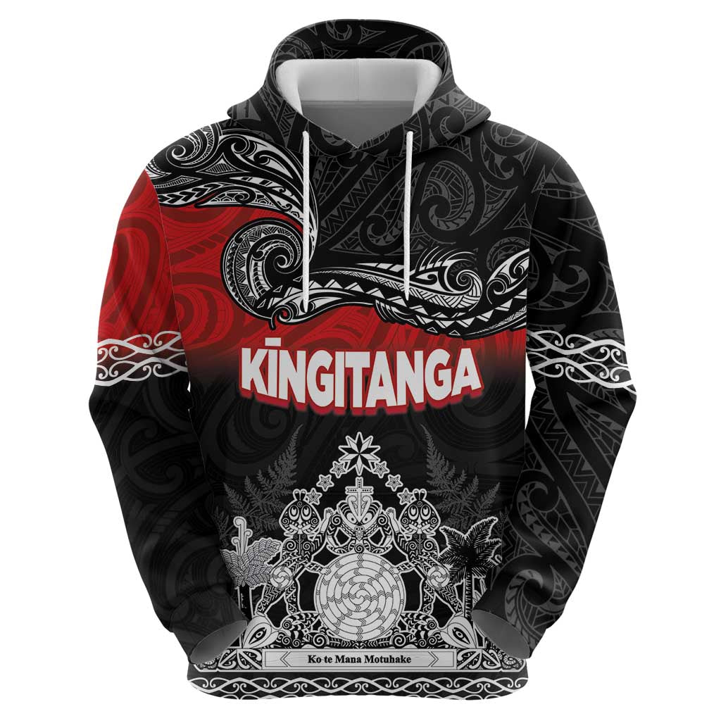 Personalised Maori King Movement Zip Hoodie Te Paki-o-Matariki with Silver Ferns and Polynesian Art Tattoo LT03 - Polynesian Pride