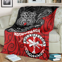 Maori Kotahitanga Blanket Aotearoa Spirit with Maori Mask and Polynesian Art Tattoo LT03 - Polynesian Pride