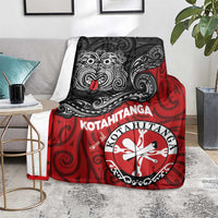 Maori Kotahitanga Blanket Aotearoa Spirit with Maori Mask and Polynesian Art Tattoo LT03 - Polynesian Pride