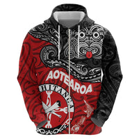 Maori Kotahitanga Hoodie Aotearoa Spirit with Maori Mask and Polynesian Art Tattoo LT03 - Polynesian Pride