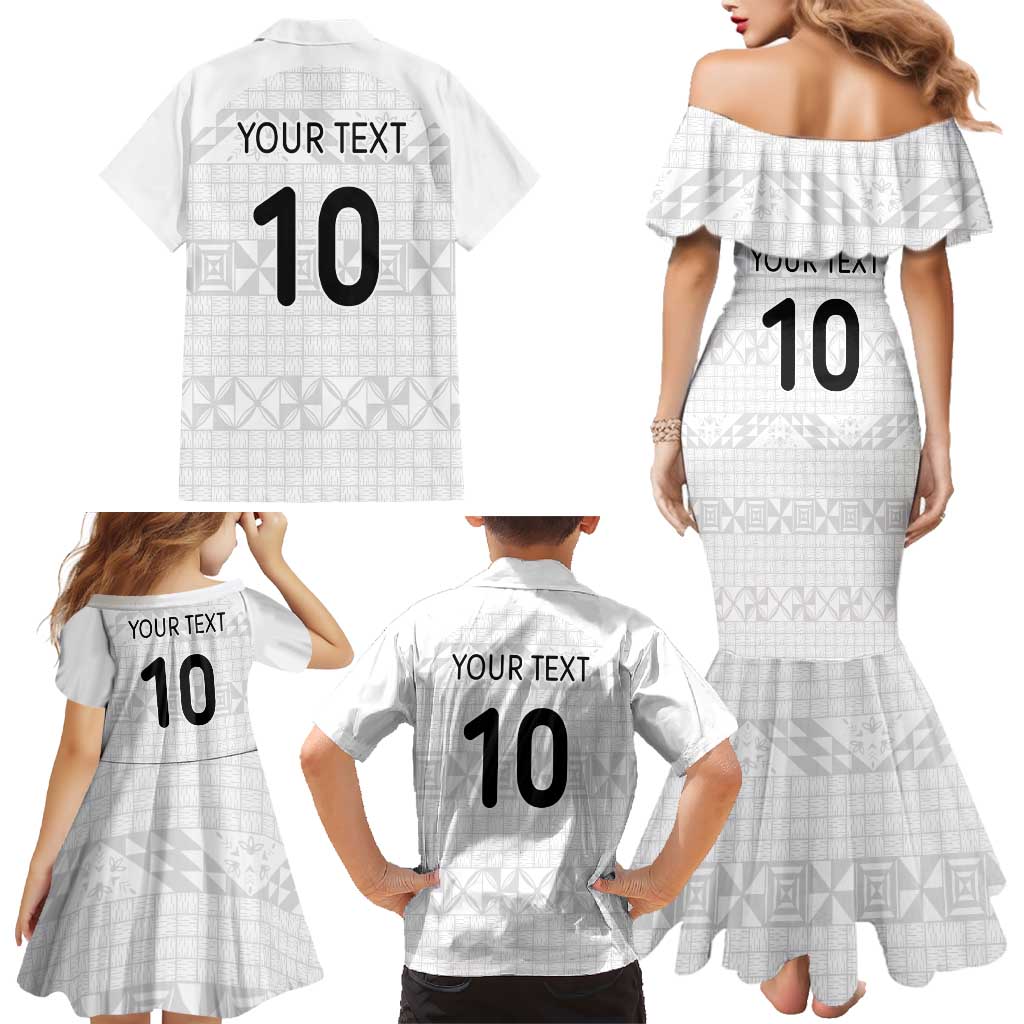Custom Tonga Ngatu Art Rugby Mate Ma'a Family Matching Mermaid Dress and Hawaiian Shirt LT03 - Polynesian Pride