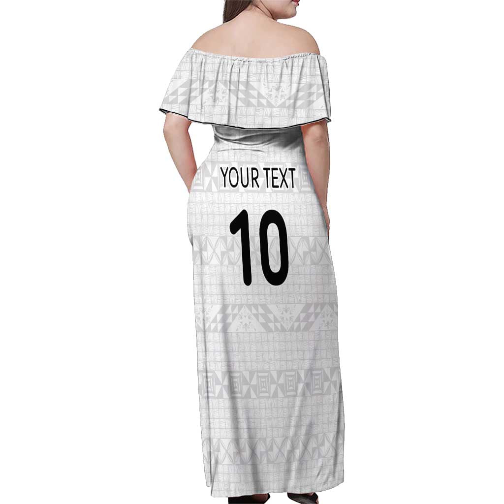 Custom Tonga Ngatu Art Rugby Mate Ma'a Family Matching Off Shoulder Maxi Dress and Hawaiian Shirt LT03 - Polynesian Pride