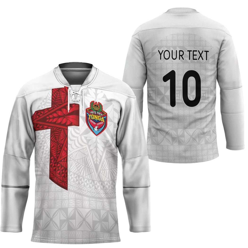 Custom Tonga Ngatu Art Rugby Mate Ma'a Hockey Jersey - Polynesian Pride