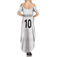 Custom Tonga Ngatu Art Rugby Mate Ma'a Summer Maxi Dress - Polynesian Pride