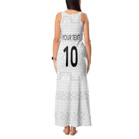 Custom Tonga Ngatu Art Rugby Mate Ma'a Tank Maxi Dress LT03 - Polynesian Pride