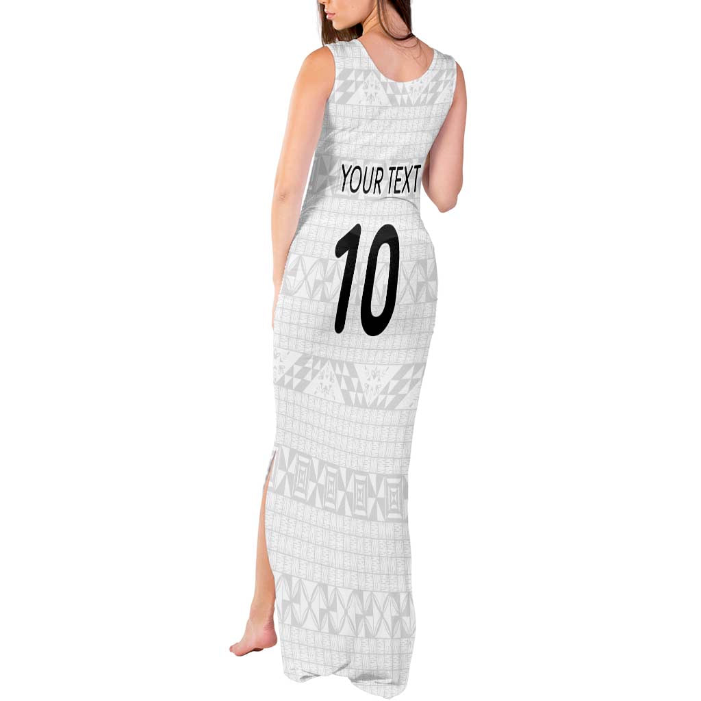 Custom Tonga Ngatu Art Rugby Mate Ma'a Tank Maxi Dress LT03 - Polynesian Pride