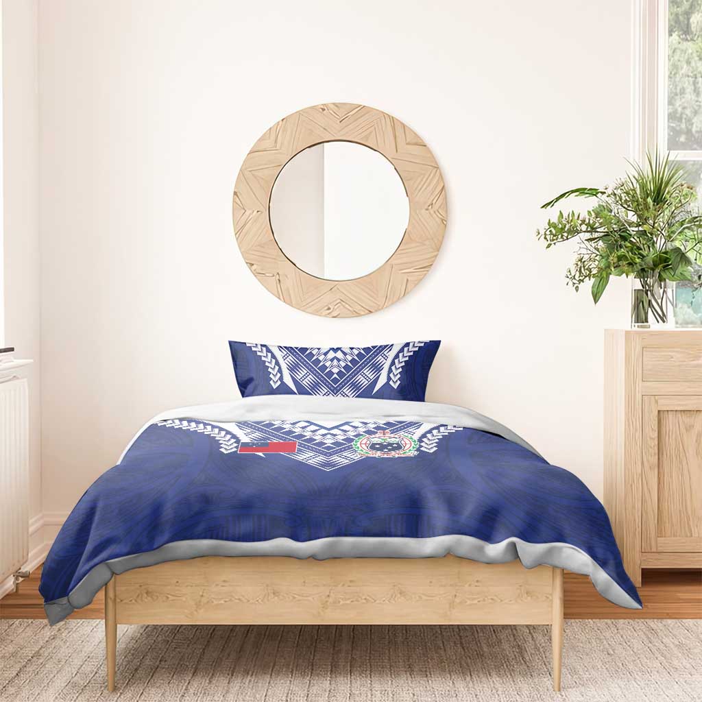 Samoa Rugby Bedding Set Pacific Motifs - Polynesian Pride