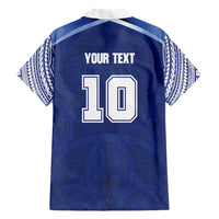 Custom Samoa Rugby Family Matching Long Sleeve Bodycon Dress and Hawaiian Shirt Pacific Motifs LT03 - Polynesian Pride