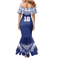 Custom Samoa Rugby Family Matching Mermaid Dress and Hawaiian Shirt Pacific Motifs LT03 - Polynesian Pride