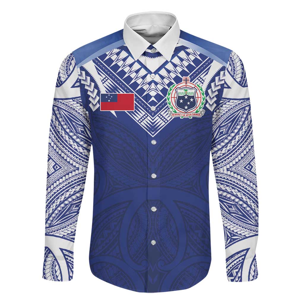 Custom Samoa Rugby Family Matching Off Shoulder Short Dress and Hawaiian Shirt Pacific Motifs - Polynesian Pride