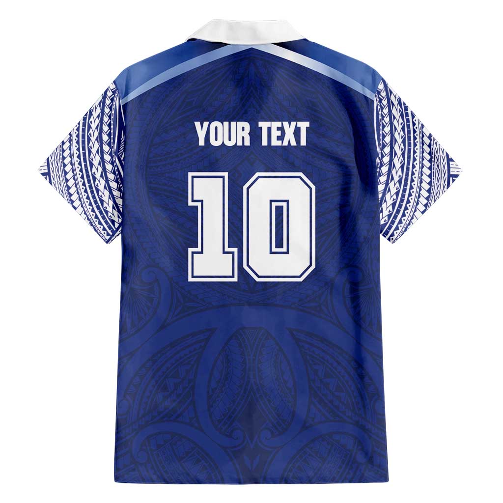 Custom Samoa Rugby Family Matching Short Sleeve Bodycon Dress and Hawaiian Shirt Pacific Motifs LT03 - Polynesian Pride
