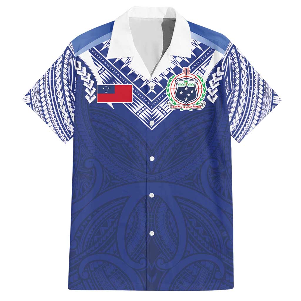 Custom Samoa Rugby Hawaiian Shirt Pacific Motifs - undefined