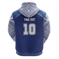 Custom Samoa Rugby Hoodie Pacific Motifs - Polynesian Pride