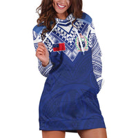 Custom Samoa Rugby Hoodie Dress Pacific Motifs - Polynesian Pride