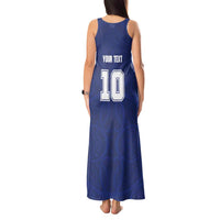 Custom Samoa Rugby Tank Maxi Dress Pacific Motifs - Polynesian Pride