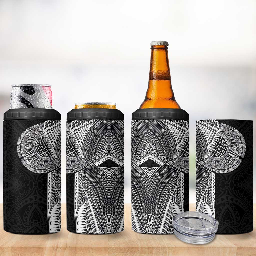 Samoan Tatau 4 in 1 Can Cooler Tumbler Art Tribal Traditional Tattoos LT03 - Polynesian Pride