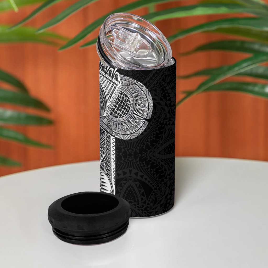 Samoan Tatau 4 in 1 Can Cooler Tumbler Art Tribal Traditional Tattoos LT03 - Polynesian Pride