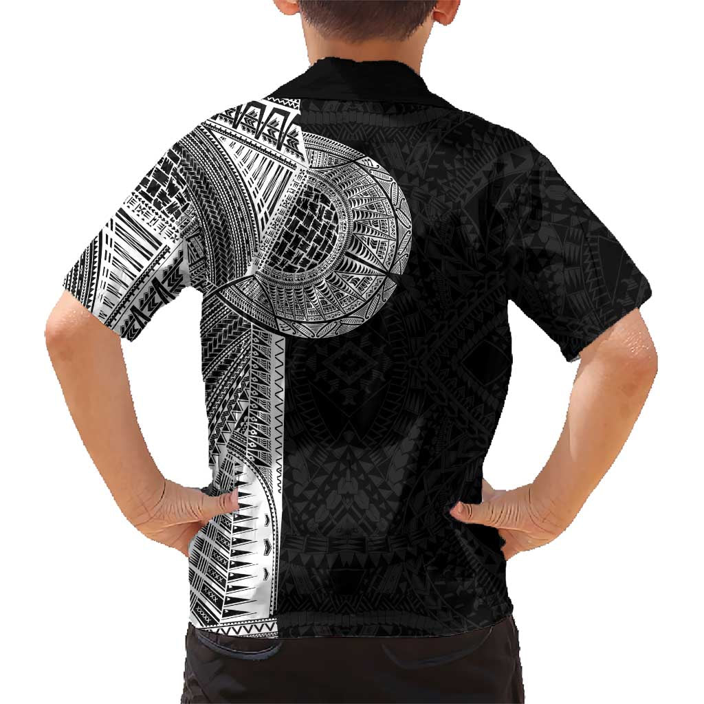 Samoan Tatau Family Matching Off Shoulder Maxi Dress and Hawaiian Shirt Art Tribal Traditional Tattoos LT03 - Polynesian Pride