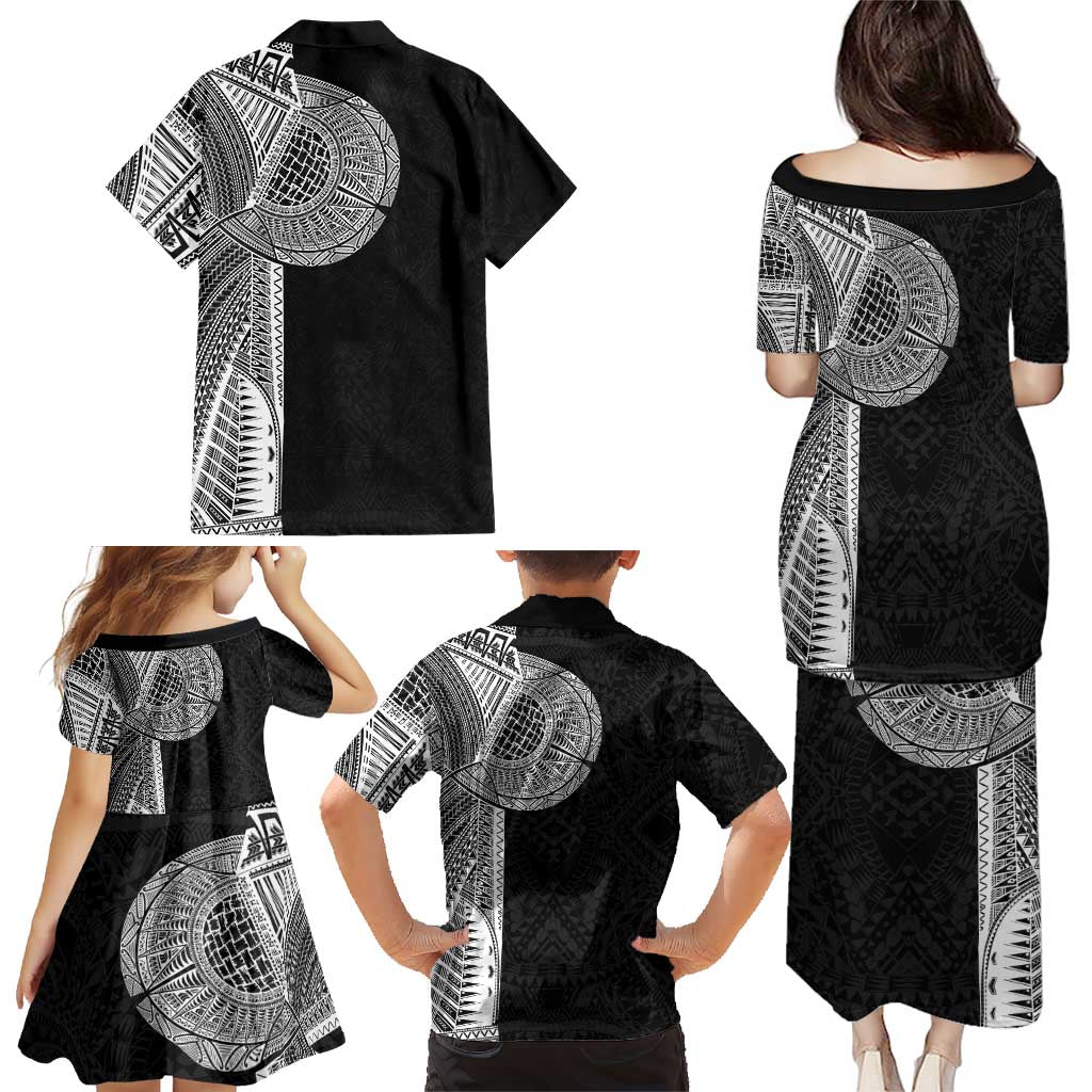 Samoan Tatau Family Matching Puletasi and Hawaiian Shirt Art Tribal Traditional Tattoos LT03 - Polynesian Pride