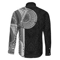 Samoan Tatau Family Matching Short Sleeve Bodycon Dress and Hawaiian Shirt Art Tribal Traditional Tattoos LT03 - Polynesian Pride
