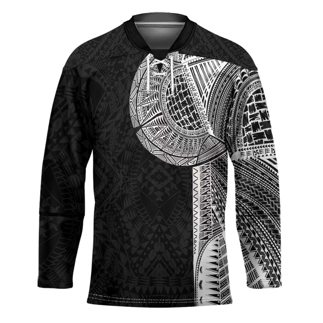 Samoan Tatau Hockey Jersey Art Tribal Traditional Tattoos - Polynesian Pride