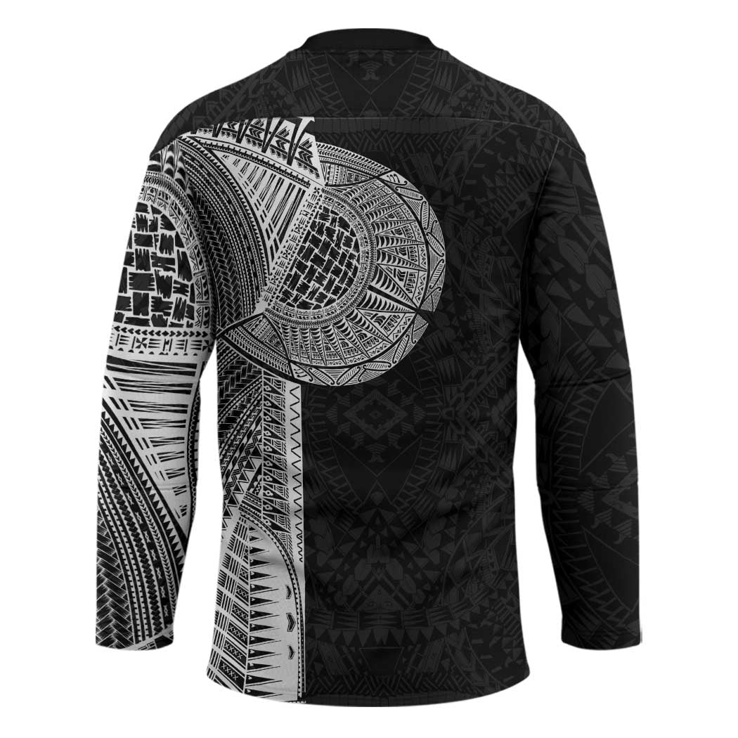 Samoan Tatau Hockey Jersey Art Tribal Traditional Tattoos - Polynesian Pride