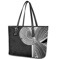 Samoan Tatau Leather Tote Bag Art Tribal Traditional Tattoos LT03 - Polynesian Pride