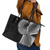Samoan Tatau Leather Tote Bag Art Tribal Traditional Tattoos LT03 - Polynesian Pride