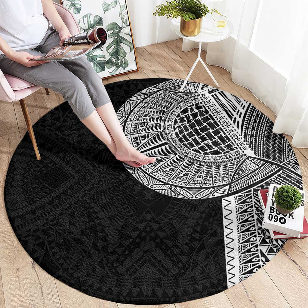 Samoan Tatau Round Carpet Art Tribal Traditional Tattoos LT03 - Polynesian Pride