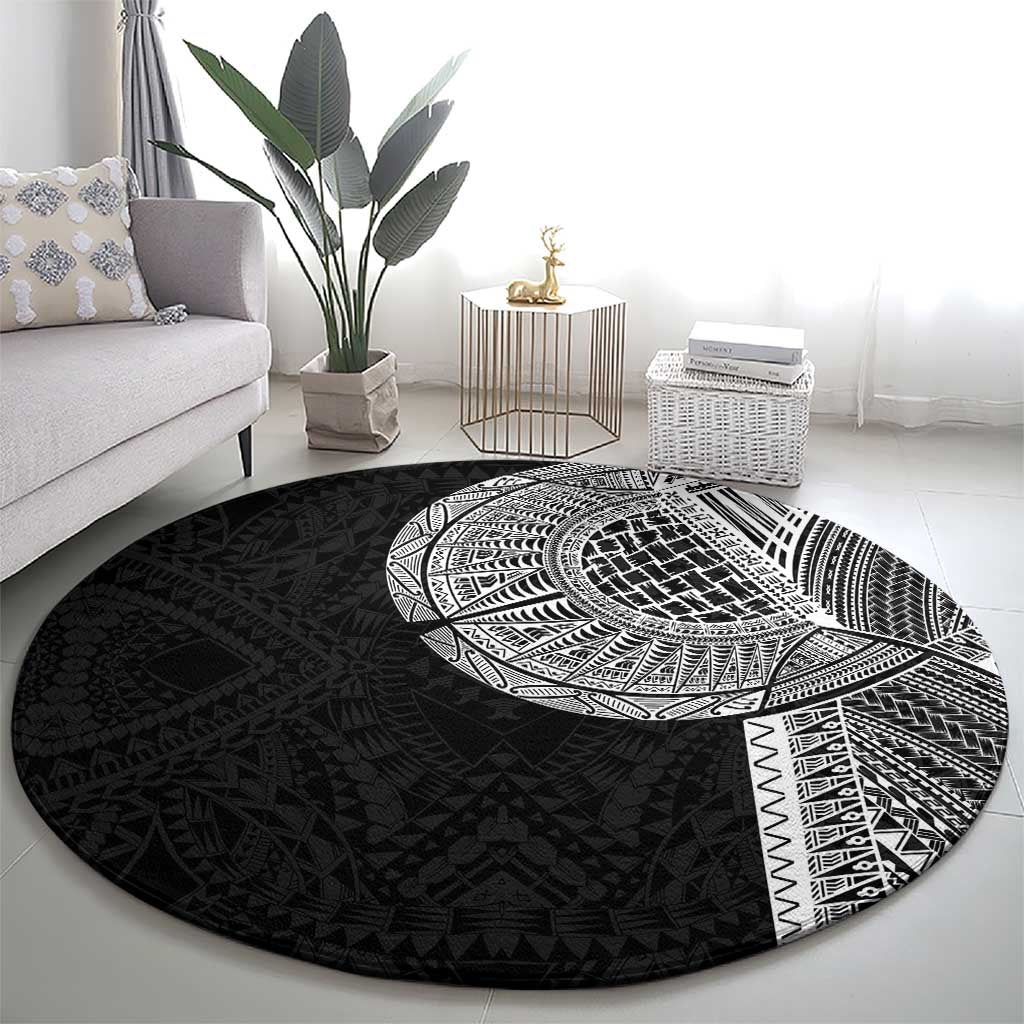 Samoan Tatau Round Carpet Art Tribal Traditional Tattoos LT03 - Polynesian Pride