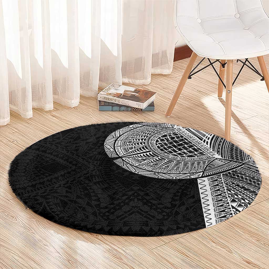 Samoan Tatau Round Carpet Art Tribal Traditional Tattoos LT03 - Polynesian Pride