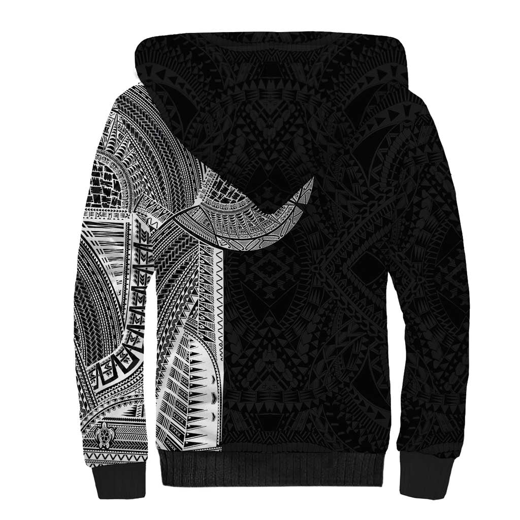 Samoan Tatau Sherpa Hoodie Art Tribal Traditional Tattoos LT03 - Polynesian Pride