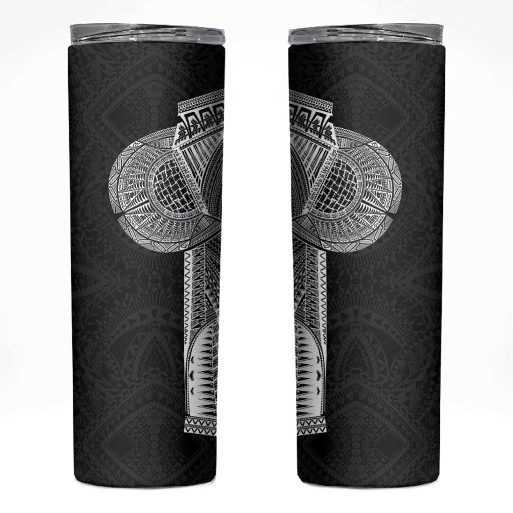 Samoan Tatau Skinny Tumbler Art Tribal Traditional Tattoos LT03 Black - Polynesian Pride