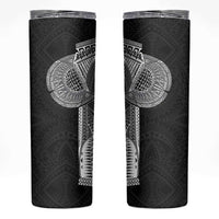 Samoan Tatau Skinny Tumbler Art Tribal Traditional Tattoos LT03 Black - Polynesian Pride
