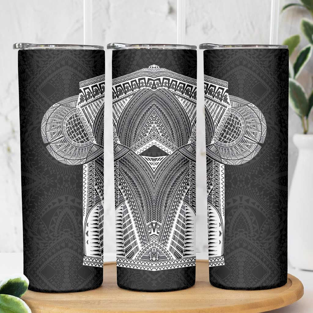 Samoan Tatau Skinny Tumbler Art Tribal Traditional Tattoos LT03 - Polynesian Pride
