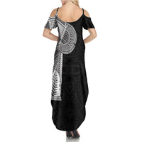 Samoan Tatau Summer Maxi Dress Art Tribal Traditional Tattoos - Polynesian Pride
