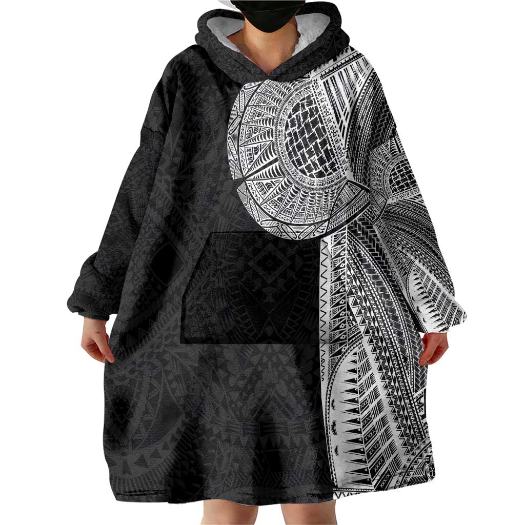 Samoan Tatau Wearable Blanket Hoodie Art Tribal Traditional Tattoos LT03 - Polynesian Pride