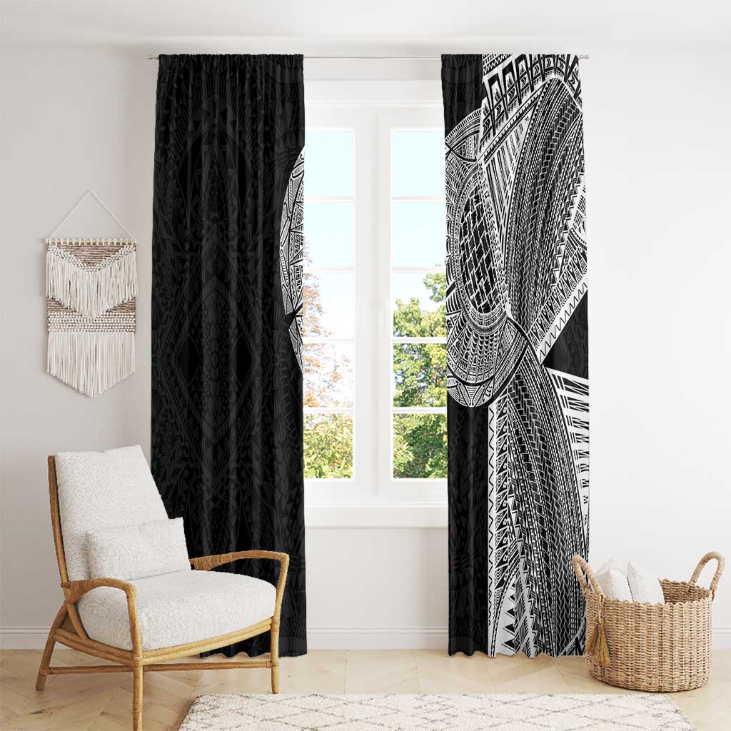 Samoan Tatau Window Curtain Art Tribal Traditional Tattoos - Polynesian Pride