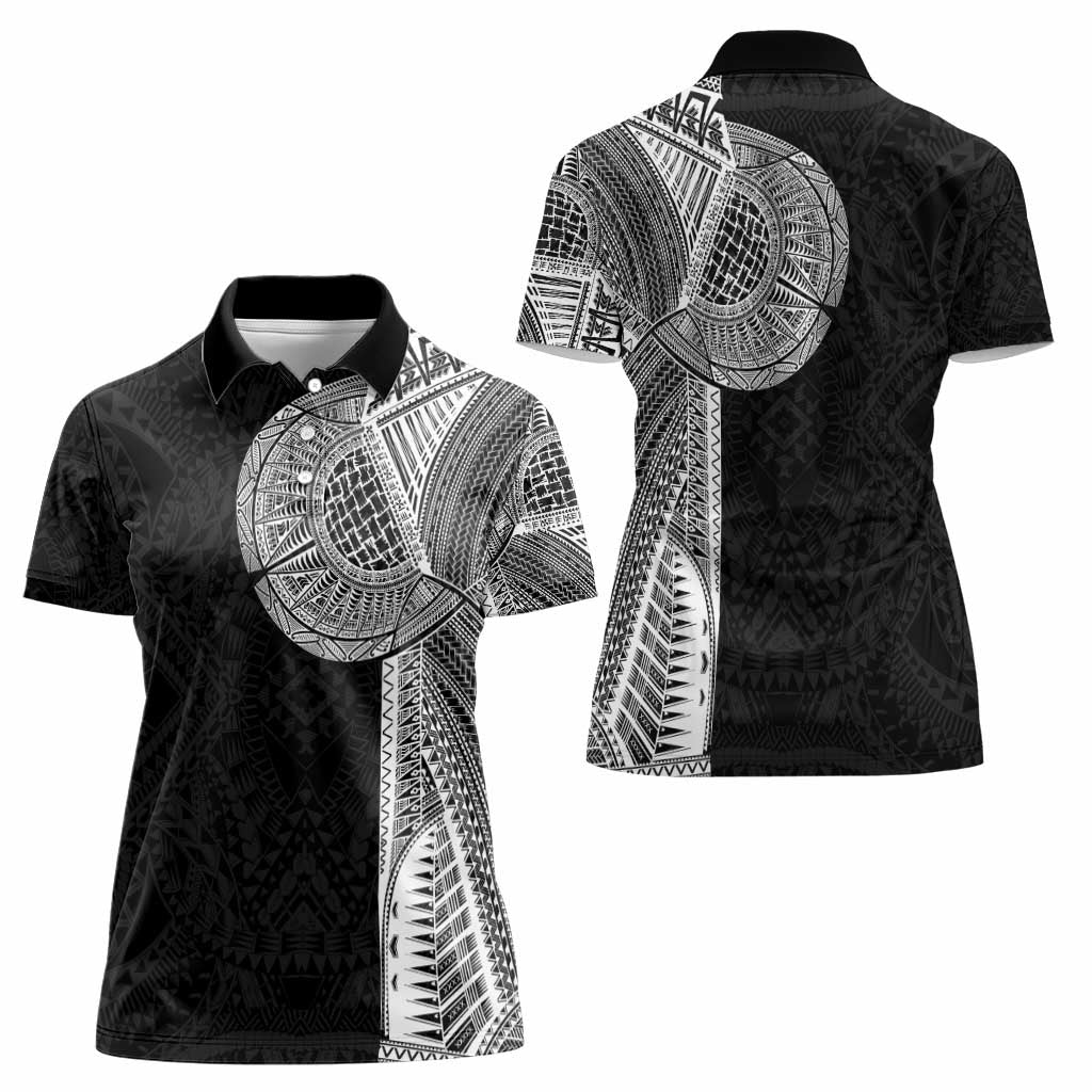 Samoan Tatau Women Polo Shirt Art Tribal Traditional Tattoos - Polynesian Pride