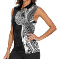 Samoan Tatau Women Sleeveless Polo Shirt Art Tribal Traditional Tattoos LT03 - Polynesian Pride