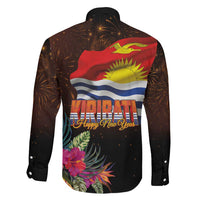 Kiribati Flag and Fireworks Family Matching Tank Maxi Dress and Hawaiian Shirt First Place Welcome the New Year LT03 - Polynesian Pride